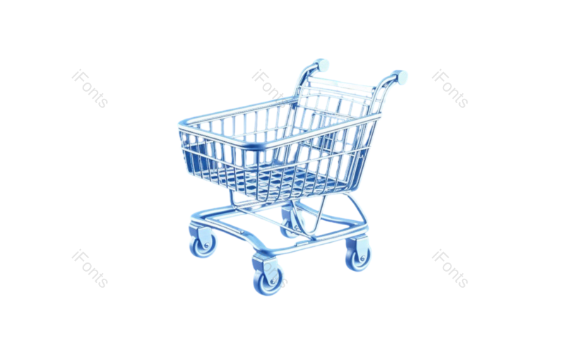 元素图片,蓝色元素,商店PNG,篮子免抠素材